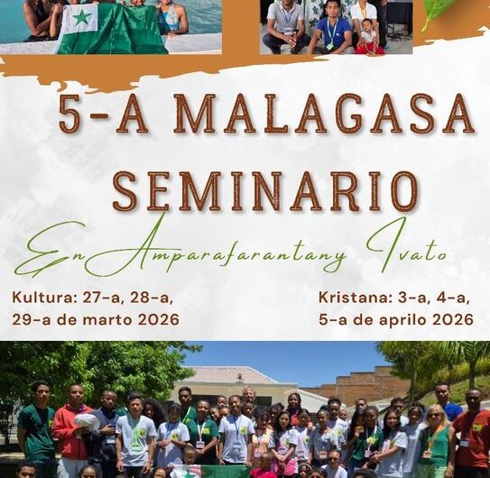 5-a Malagasa Esperanto-Seminario 2026: Kultura kaj Kristana Renkontiĝoj